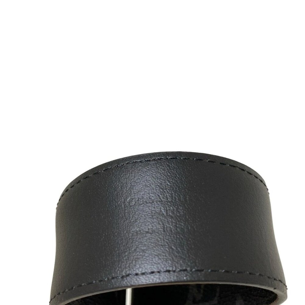 Authentic LOUIS VUITTON Black Monogram Eclipse Belt br438-122525 - Picture 5 of 7